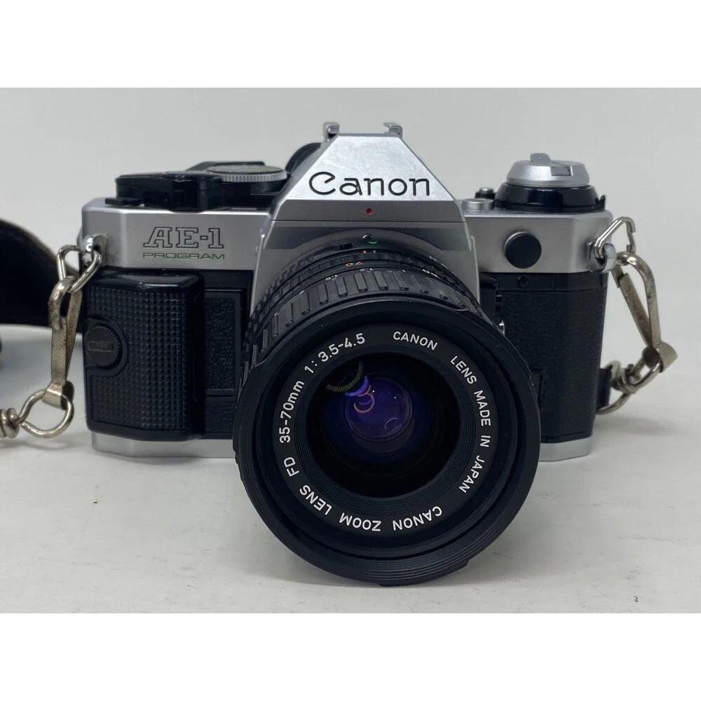 Canon AE-1 35mm Film SLR Camera Kit Lenses‎ Zoom Macro Flash 50mm 28-80 80-200